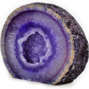 agate geode crystals purple